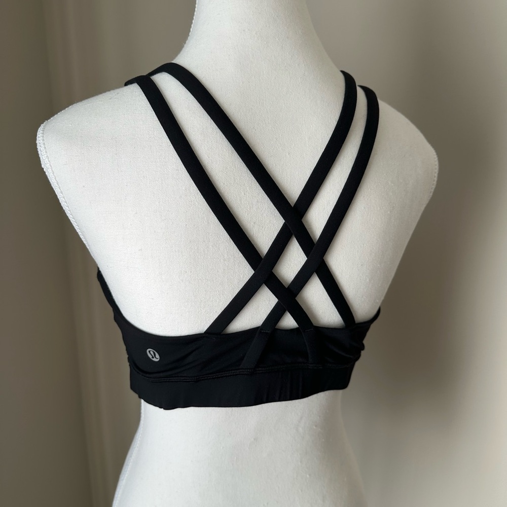 Lululemon Black Energy Bra Size 10